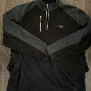 Callaway 1/4 zip jacket, XL, black gray, like new